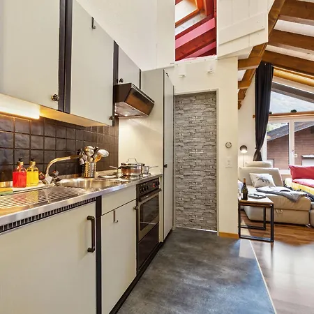 公寓 Haus Bodmen B B 43 By Interhome 采尔马特